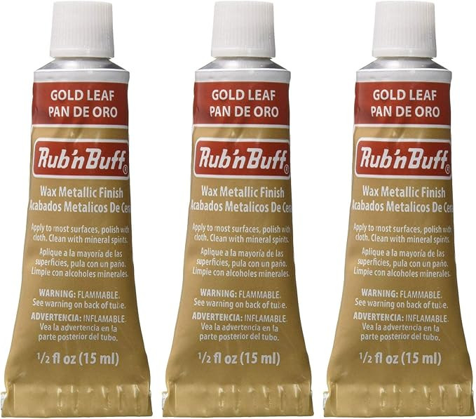 Rub 'n Buff The Original Wax Metallic Finish Gold Leaf [Pack of 3 ] | Amazon (US)
