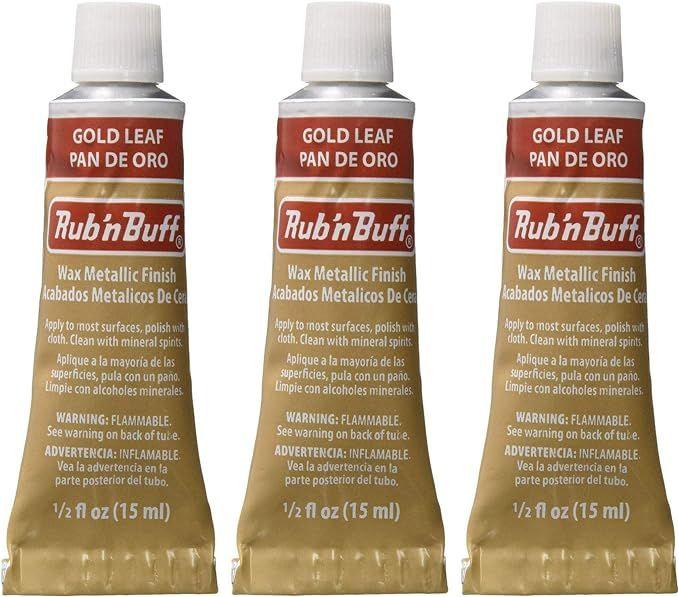 Rub 'n Buff The Original Wax Metallic Finish Gold Leaf [Pack of 3 ] | Amazon (US)