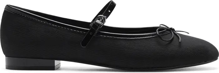 MANGO Buckle Strap Corduroy Ballerina Flat (Women) | Nordstrom | Nordstrom