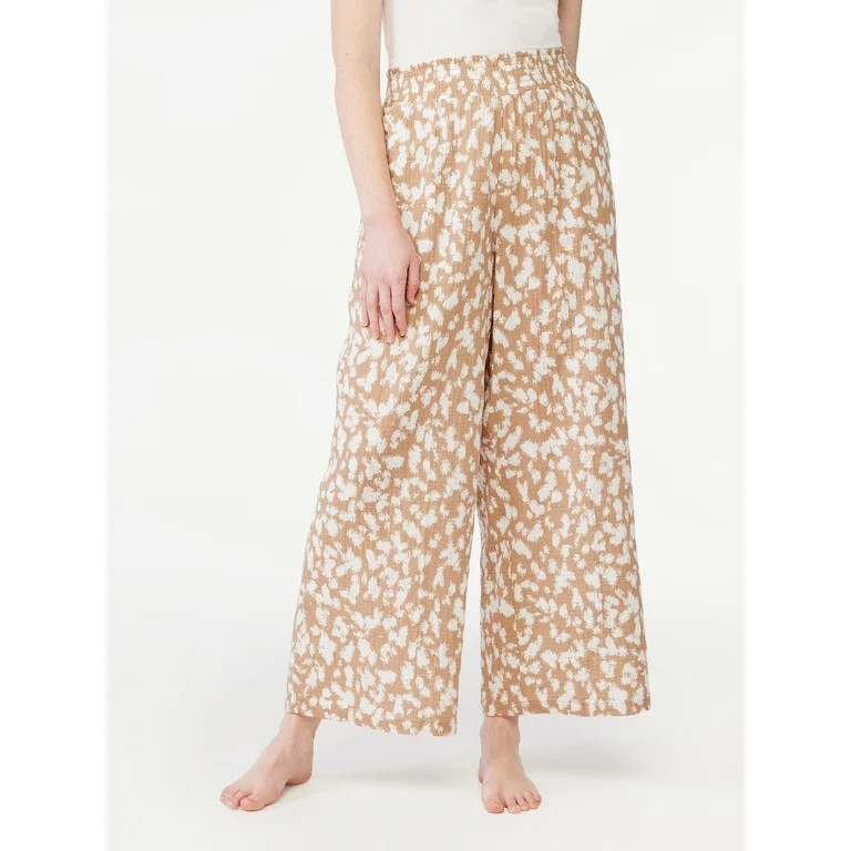 Joyspun Women's Gauze Sleep Pants, Sizes up to 3X | Walmart (US)