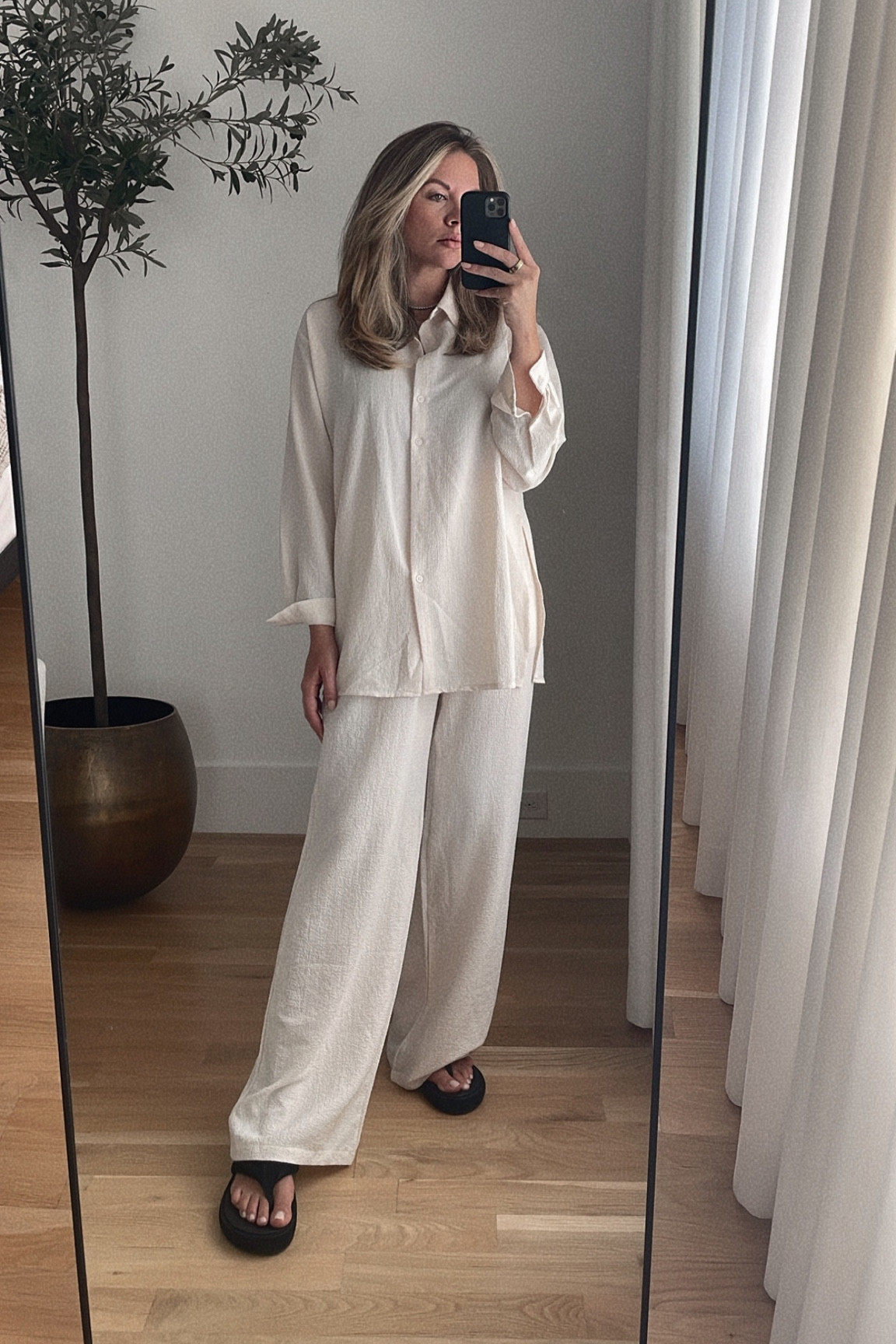 Matching set — wearing a medium 