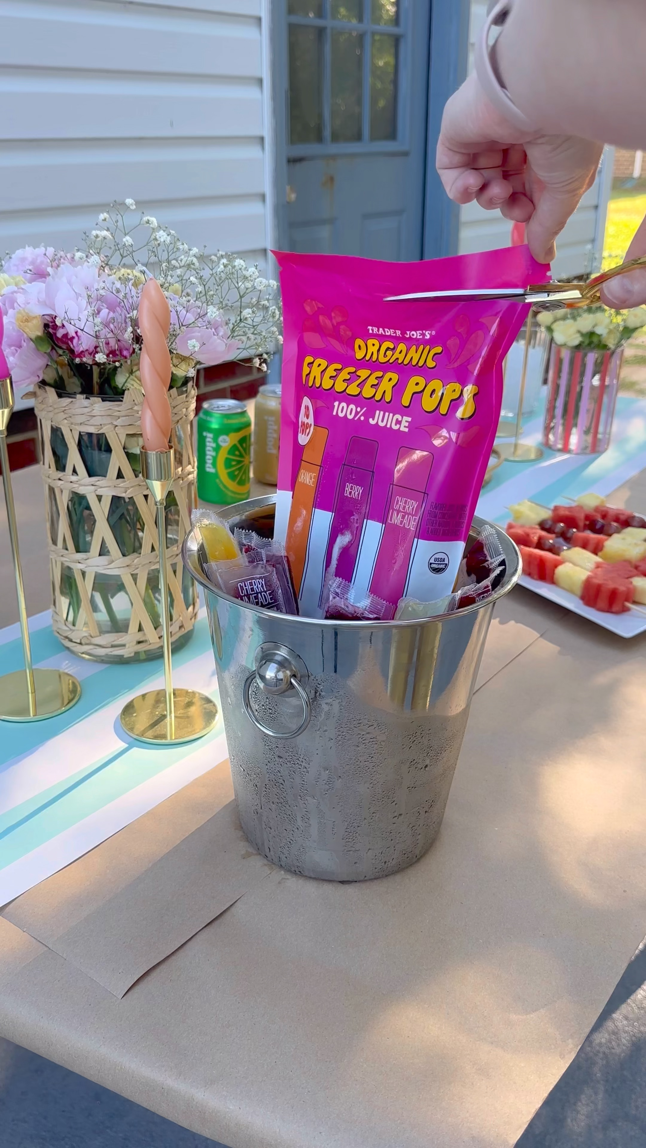 Ice pop champagne bucket hack 