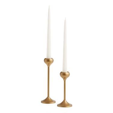 Talia Gold Taper Candle Holder | World Market