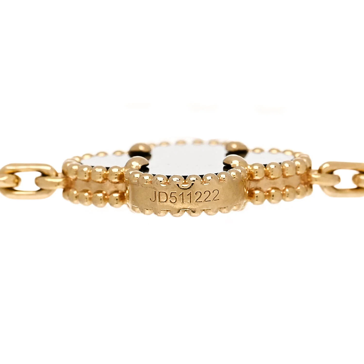 18K Yellow Gold Black Onyx 5 Motifs Vintage Alhambra Bracelet | FASHIONPHILE (US)