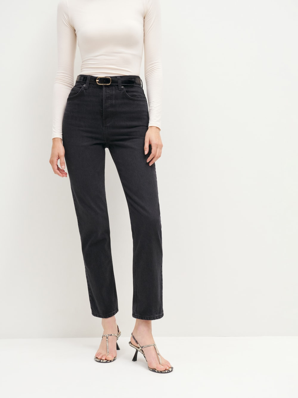 Cynthia High Rise Straight Jeans | Reformation (Global)