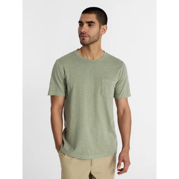 George Men's and Big Men's Slub Pocket Tee with Short Sleeves, Size XS-3XL | Walmart (US)