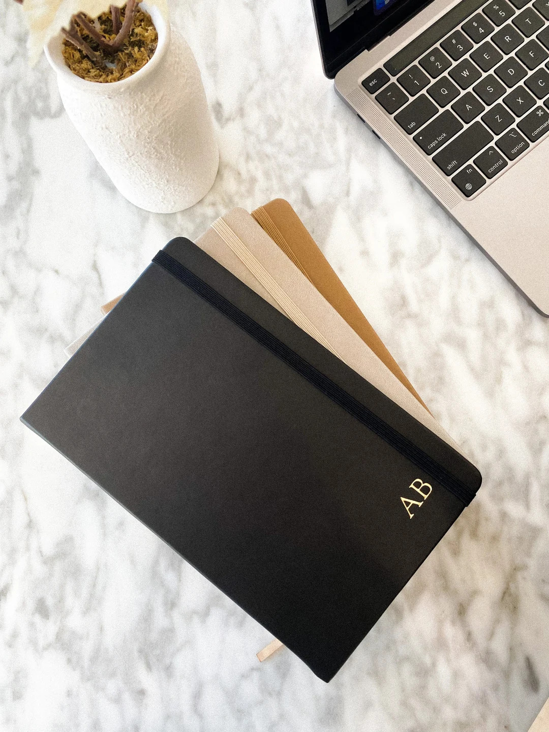 Vegan Leather Journal / Notebook Personalized / Monogrammed - Etsy | Etsy (US)