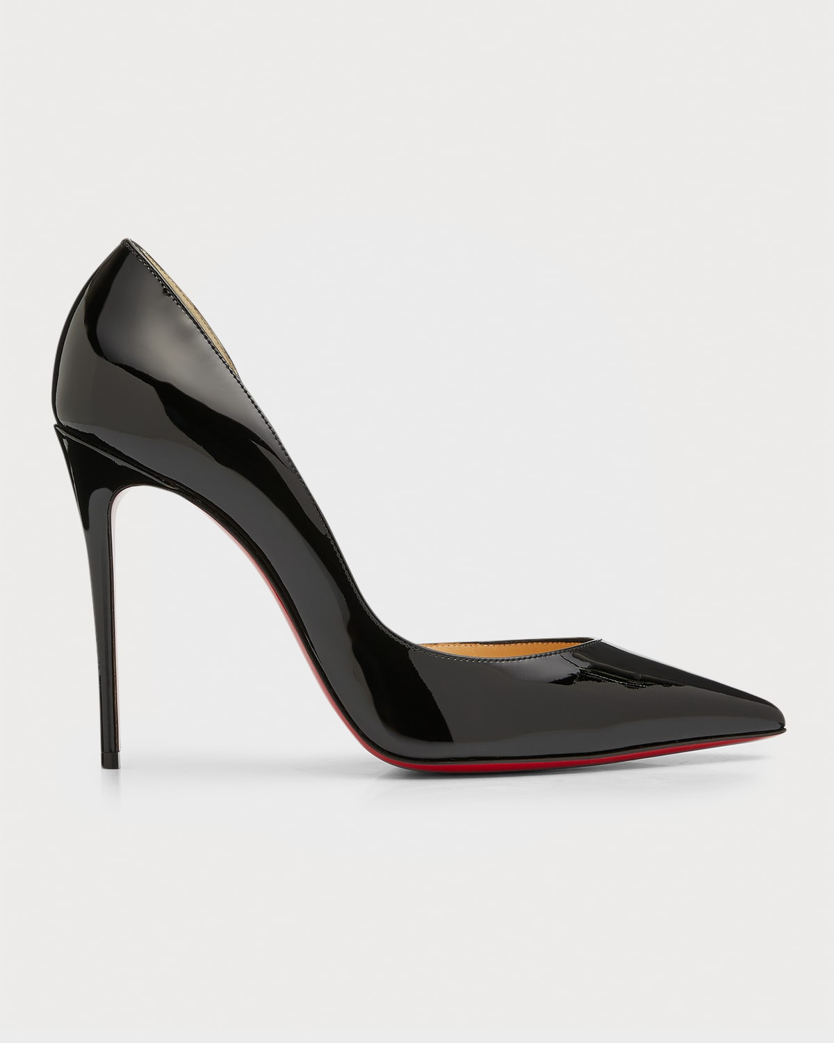 Iriza Patent Open-Side Red Sole Pump | Neiman Marcus