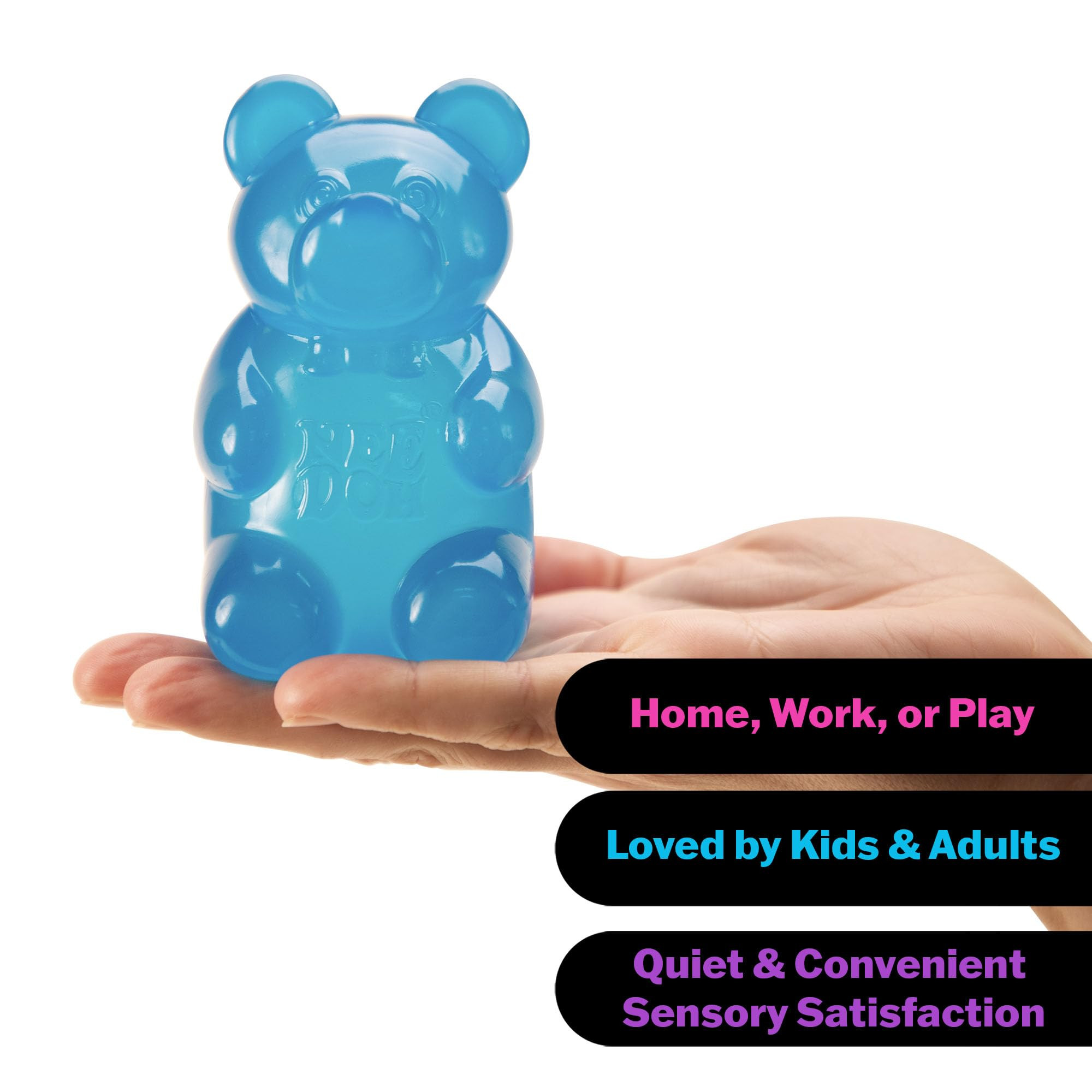 Schylling NeeDoh Gummy Bear - Sensory Fidget Toy with Jelly-Like Filling - 3.5" Tall - Colors May... | Amazon (US)