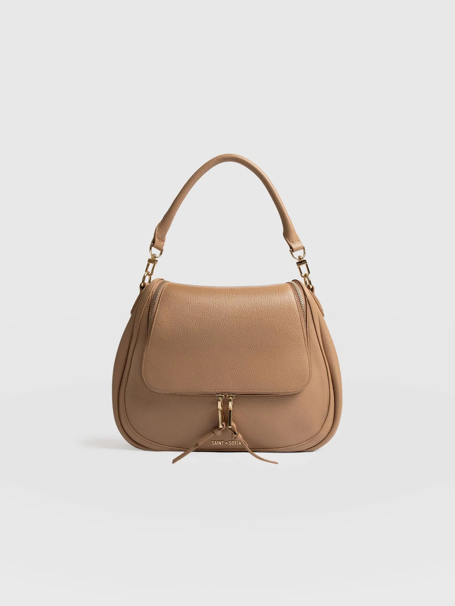 Marlowe Messenger Bag - Caramel | Saint + Sofia UK