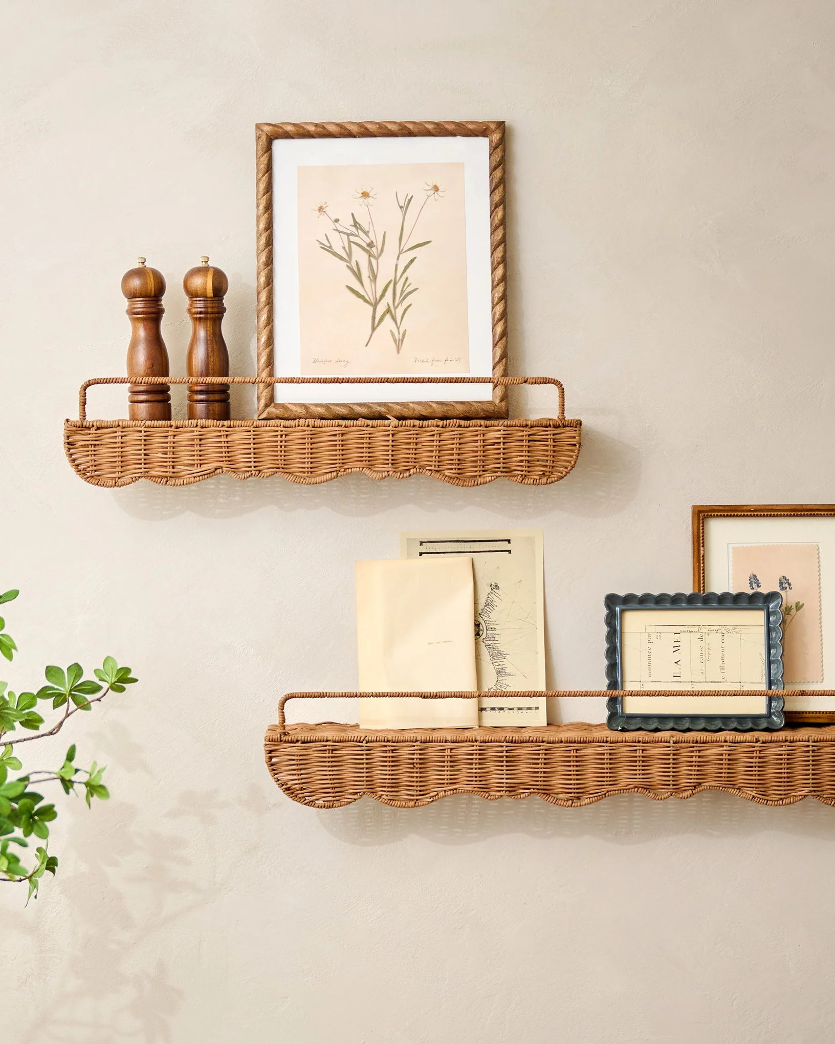 Robin Woven Rattan Picture Ledge | Magnolia
