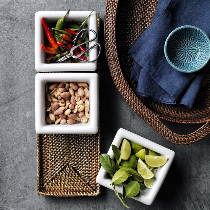 Nito Condiment Caddy with Ceramic Inserts | Williams-Sonoma