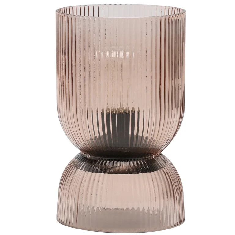 Home Decor Collection Translucent Amber Glass LED Tabletop Accent Light with Timer | Walmart (US)