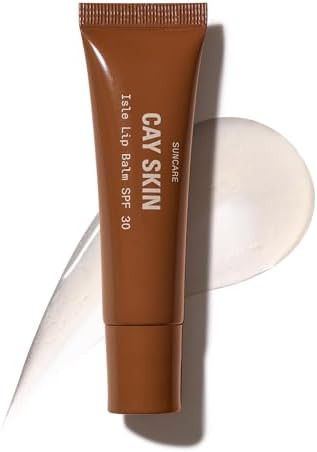 Cay Skin Isle Lip Balm SPF 30 – High Shine, Hydrating + Sheer Lip Gloss in Vanilla Brown Sugar ... | Amazon (US)