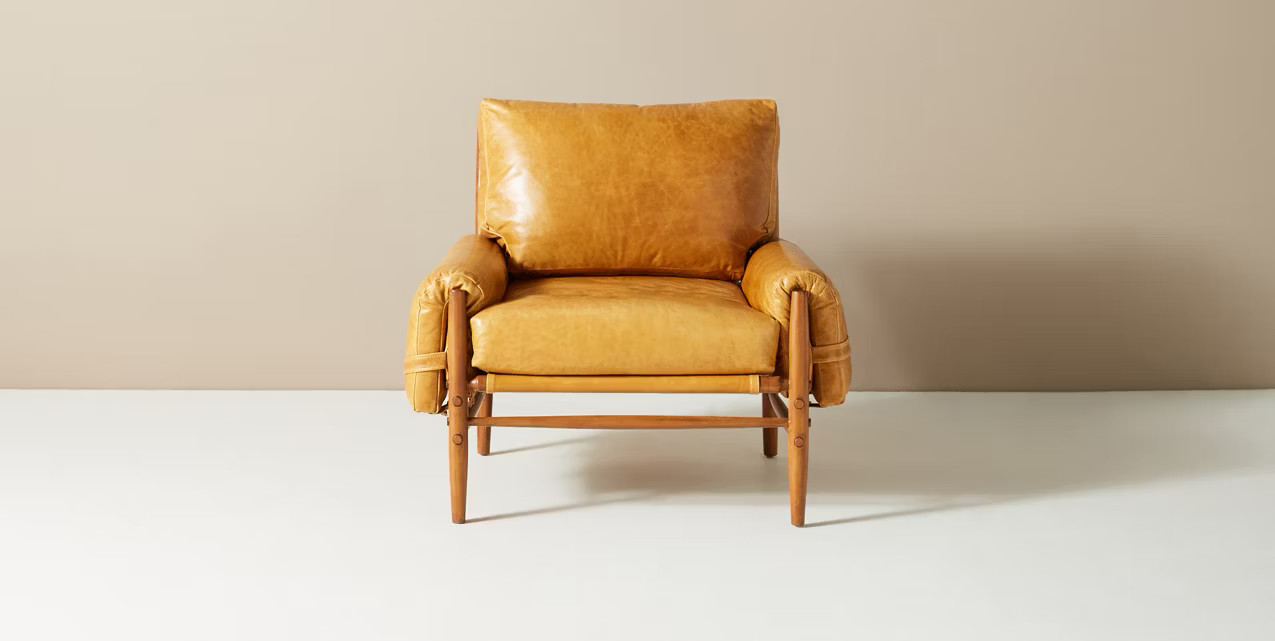 Rhys Leather Chair | Anthropologie (US)