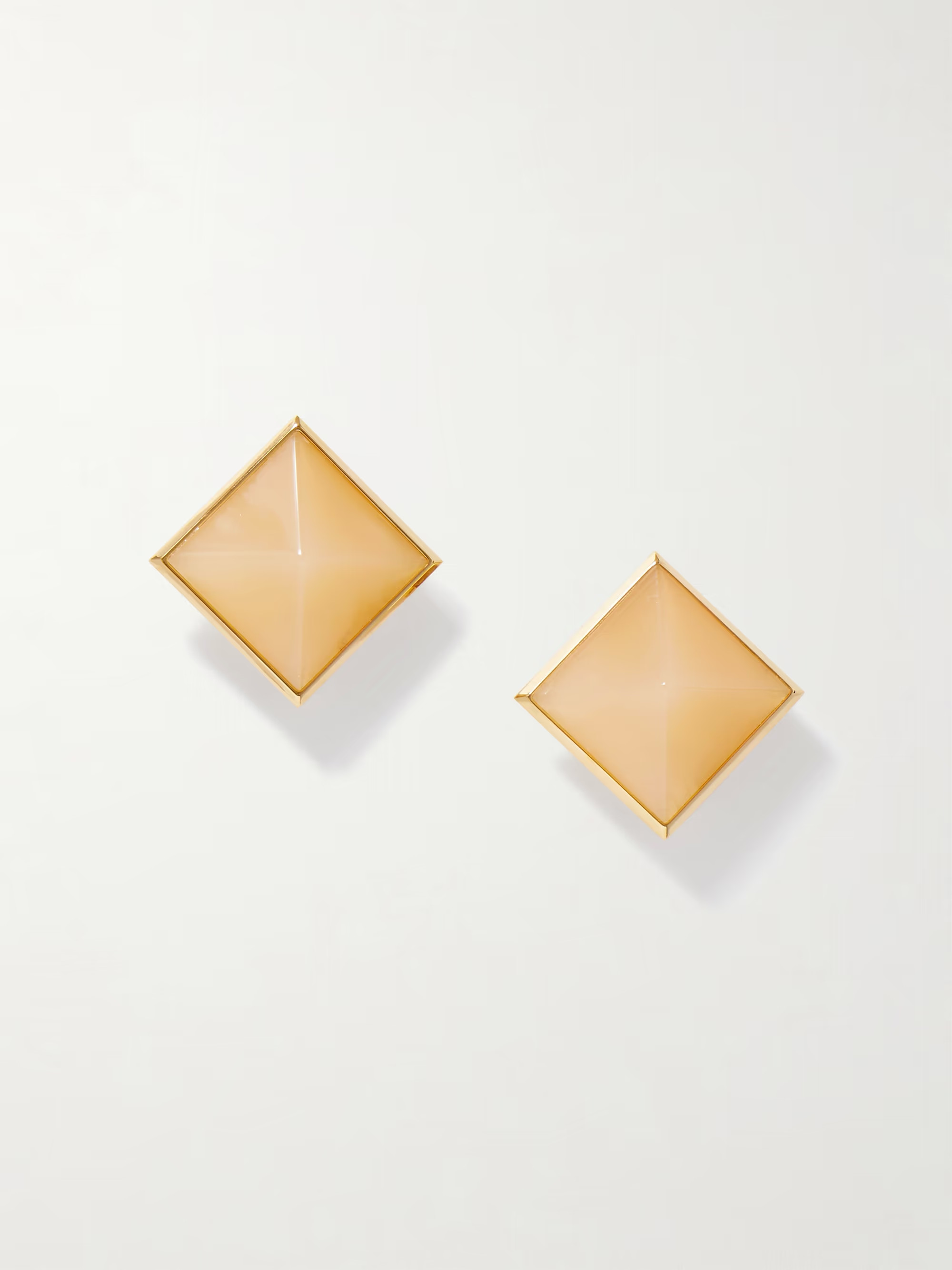 Gold-tone resin clip earrings | NET-A-PORTER (UK & EU)