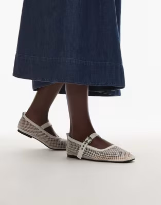 Tommy Jeans mesh ballet shoe in white | ASOS | ASOS (Global)