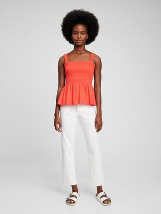 Smocked Peplum Tank Top | Gap (US)