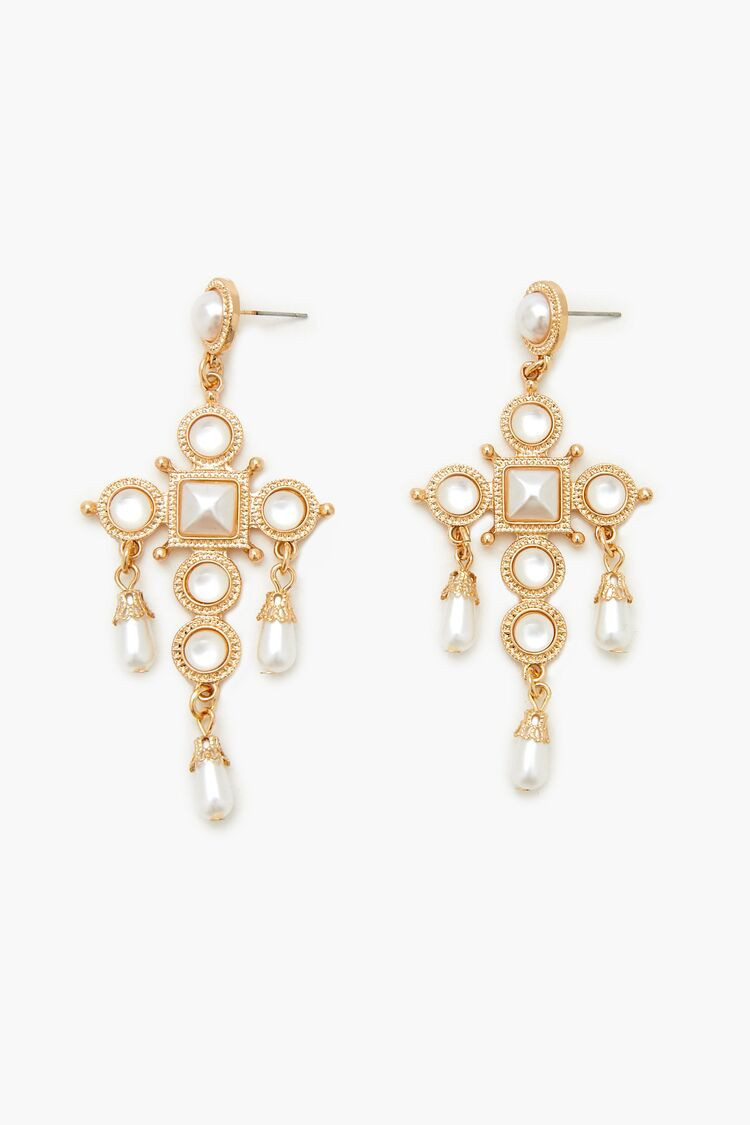 Faux Pearl Chandelier Earrings | Forever 21