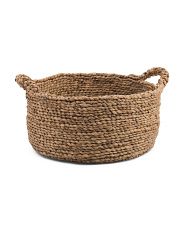 Medium Braided Water Hyacinth Round Basket | Home | T.J.Maxx | TJ Maxx