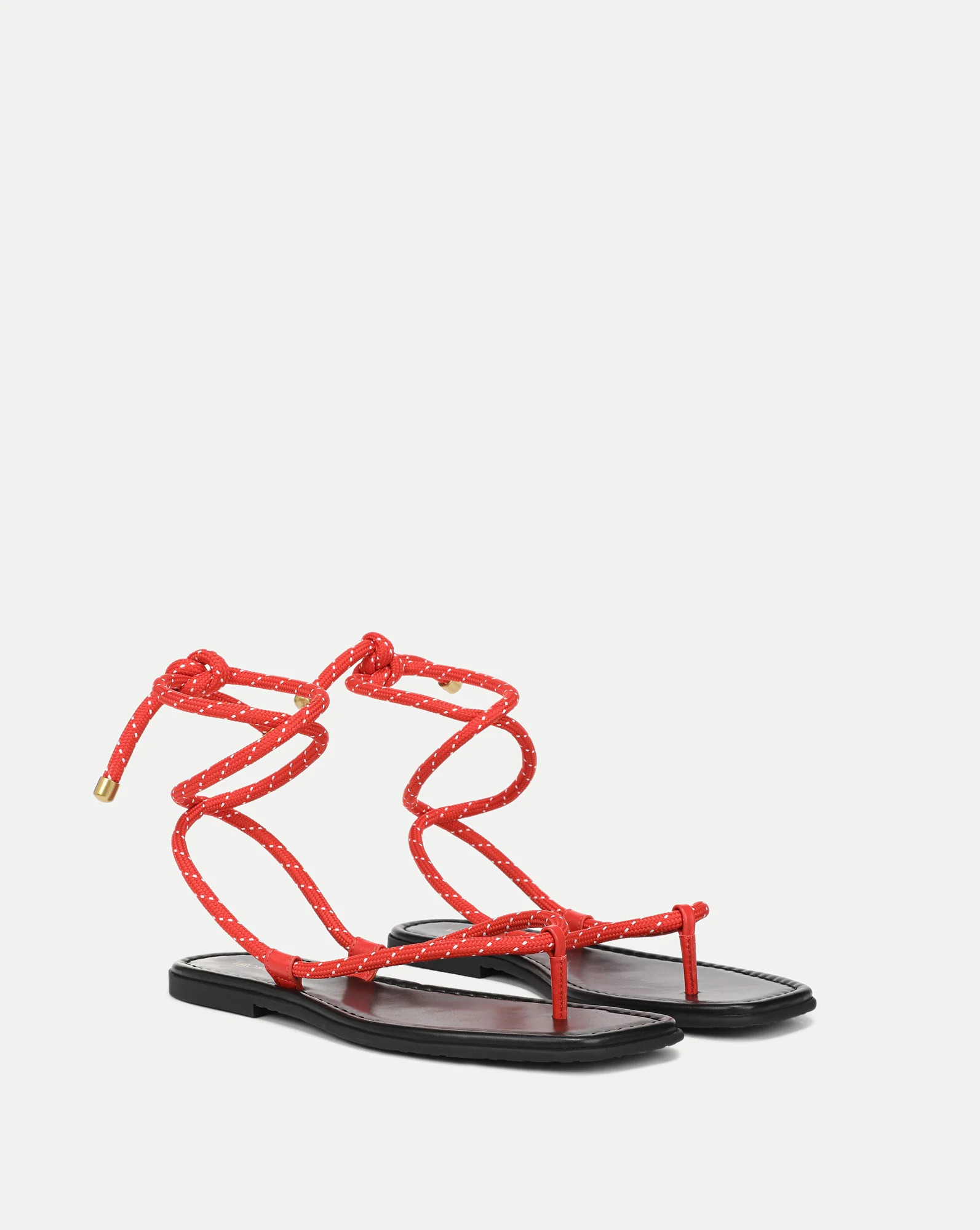 Carmina Wrap Sandal in Flame Red | Veronica Beard | Veronica Beard