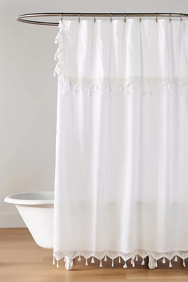 Tasseled Antioch Shower Curtain | Anthropologie (US)