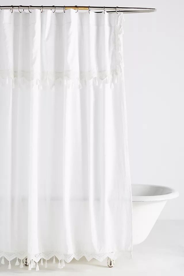 Tasseled Antioch Shower Curtain | Anthropologie (US)