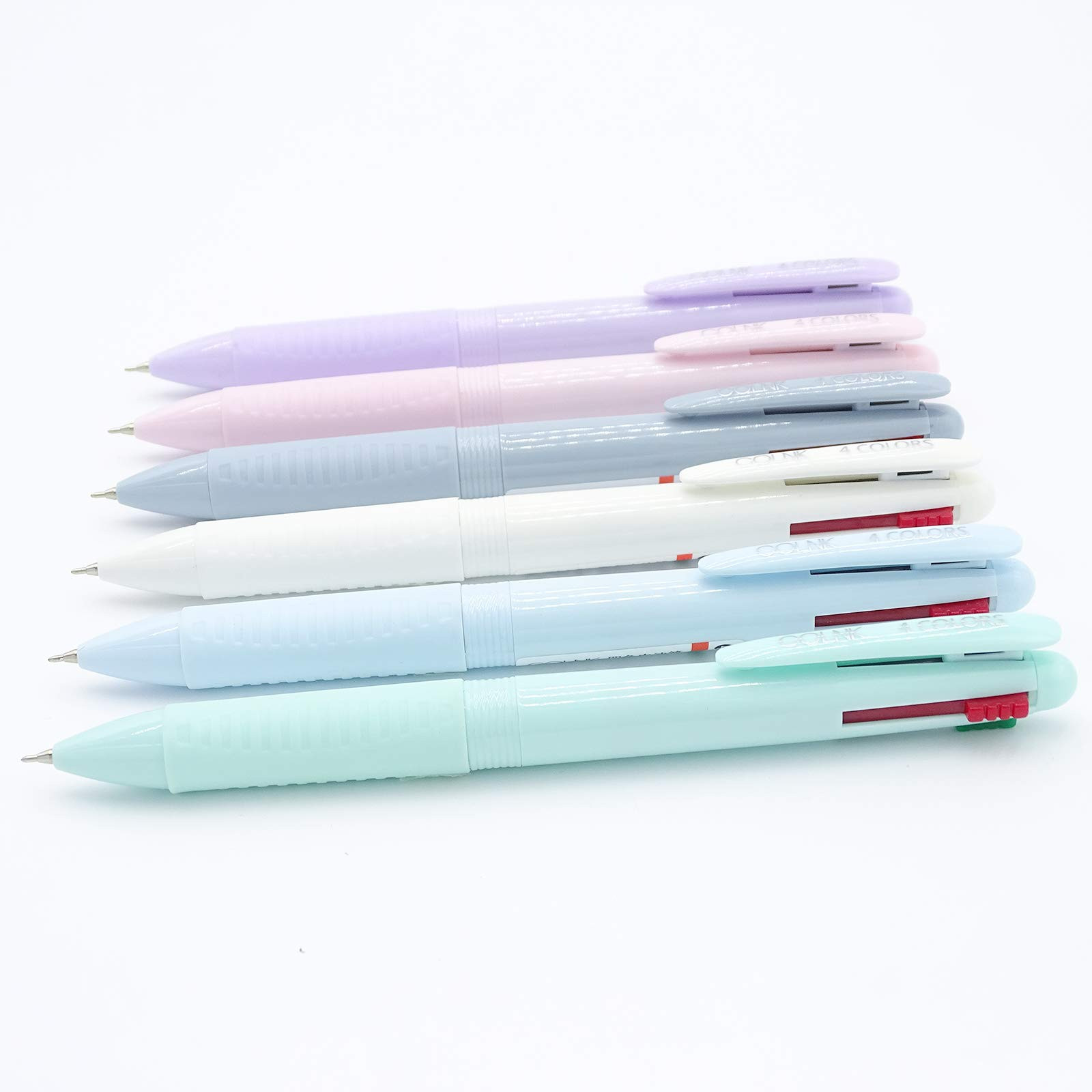 COLNK Multicolor Ballpoint Pen 0.5, 4-in-1 Colored Pens Fine Point,Ballpoint Gift Pens for Planne... | Amazon (US)