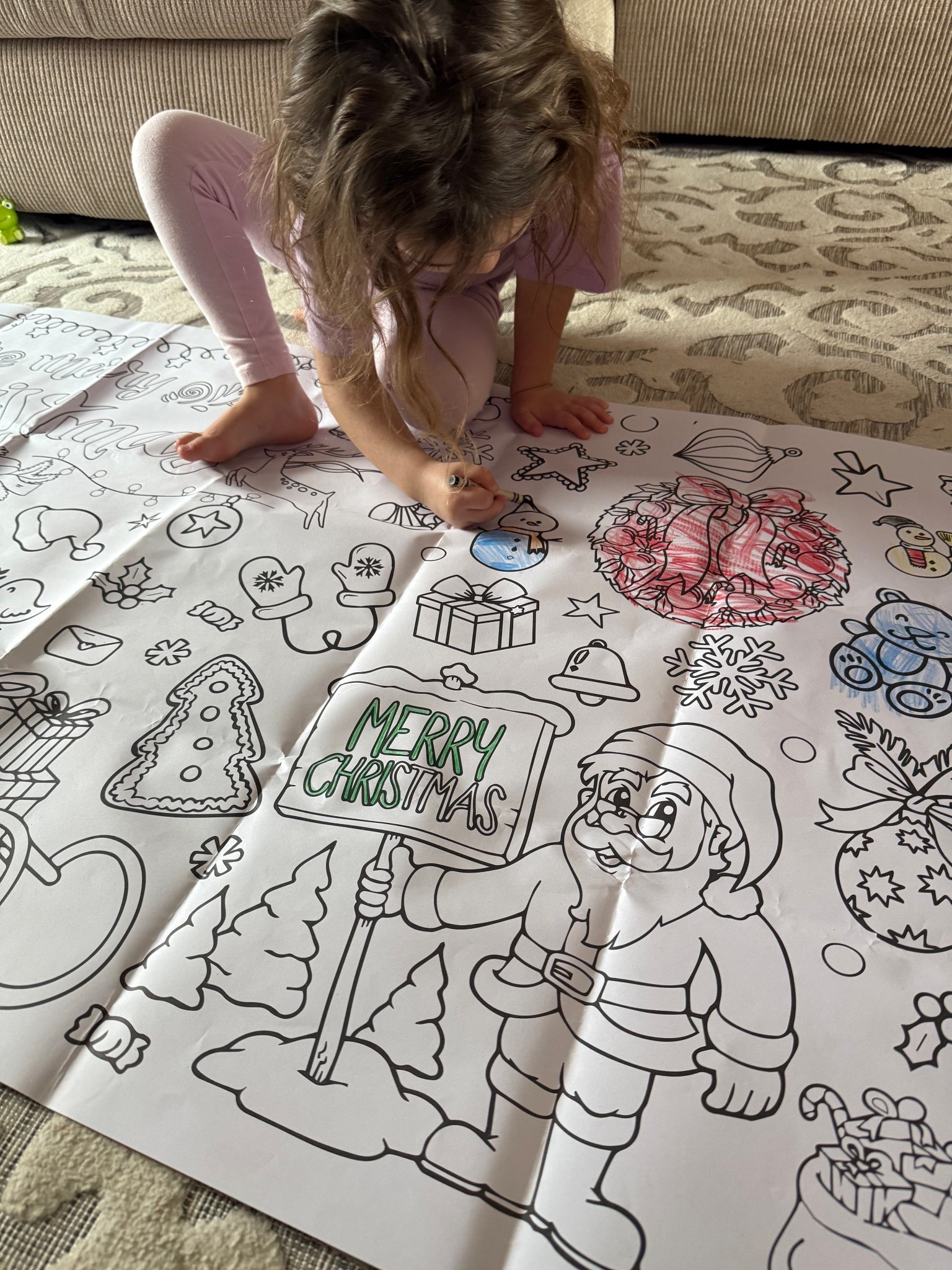Coloring poster / table cloth on sale!!! Christmas coloring. Christmas activity. Activity for kids. Holiday activity. Kids activity. Coloring activity. Kids coloring activity. Coloring. Table cloth. DIY. Christmas. Holidays. 

#LTKGiftGuide #LTKKids #LTKHoliday