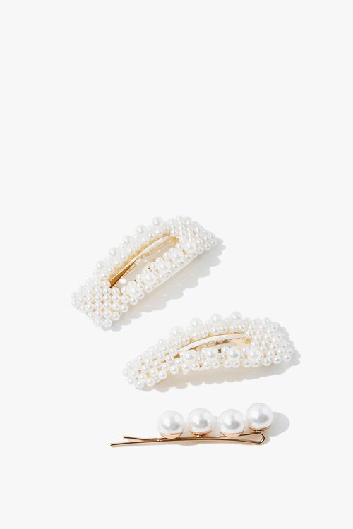 Faux Pearl Hair Pin & Clip Set | Forever 21 (US)
