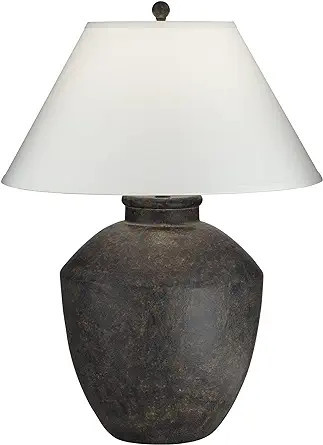 Pacific Coast Lighting 64V99 Massa Black Terracota 1-Light 150W Table Lamp,Resin | Amazon (US)