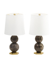Set Of 2 18.75in Marble Table Lamps | Home | Marshalls | Marshalls