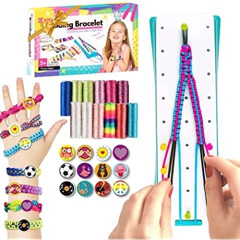 Amazon.com: Choose Friendship, My Friendship Bracelet Maker, 20 Pre-Cut Threads (Craft Kit / Kids... | Amazon (US)