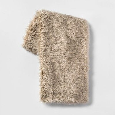 Mongolian Faux Fur Throw Blanket - Project 62™ | Target