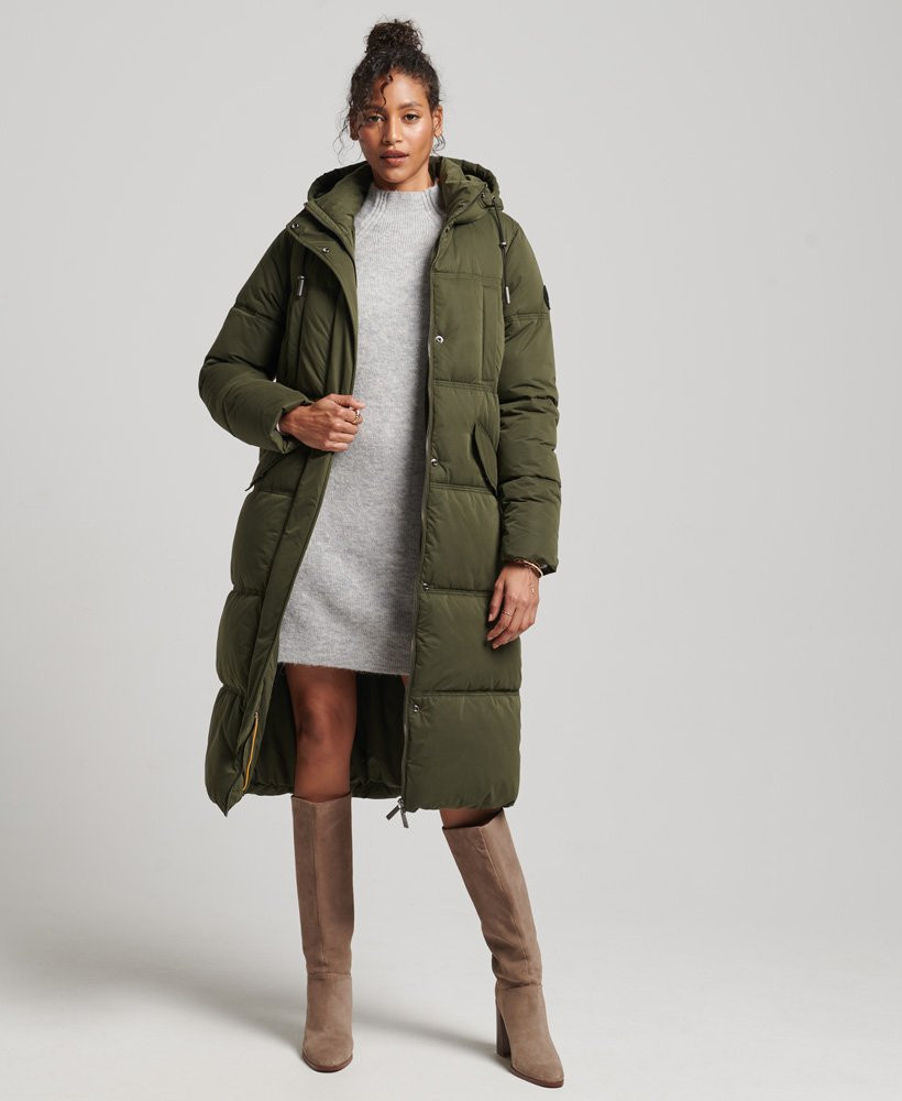 Microfibre Hooded Puffer Coat | Superdry (UK)