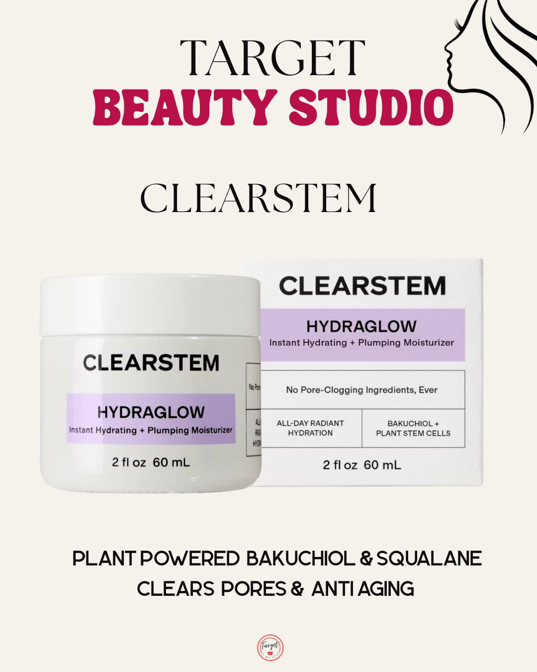 Target Beauty Studio Clearstem Hydraglow Moisturizer Plant powered  Bakuchiol & Squalane clears  PORES &  ANTI aging

#LTKselfcare #LTKBeauty #LTKHome