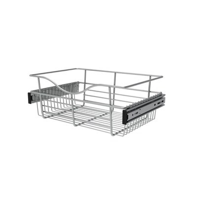 Rev-A-Shelf Closet Accessories 18-in x 7-in x 12-in Chrome Basket Lowes.com | Lowe's