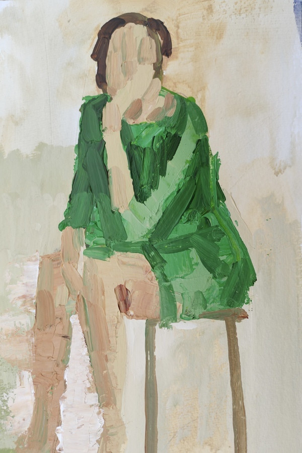 Woman in green | Artfully Walls
