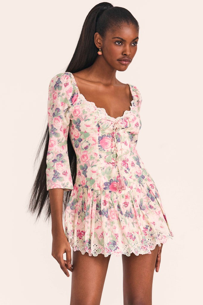 Deeba Mini Dress | LOVESHACKFANCY