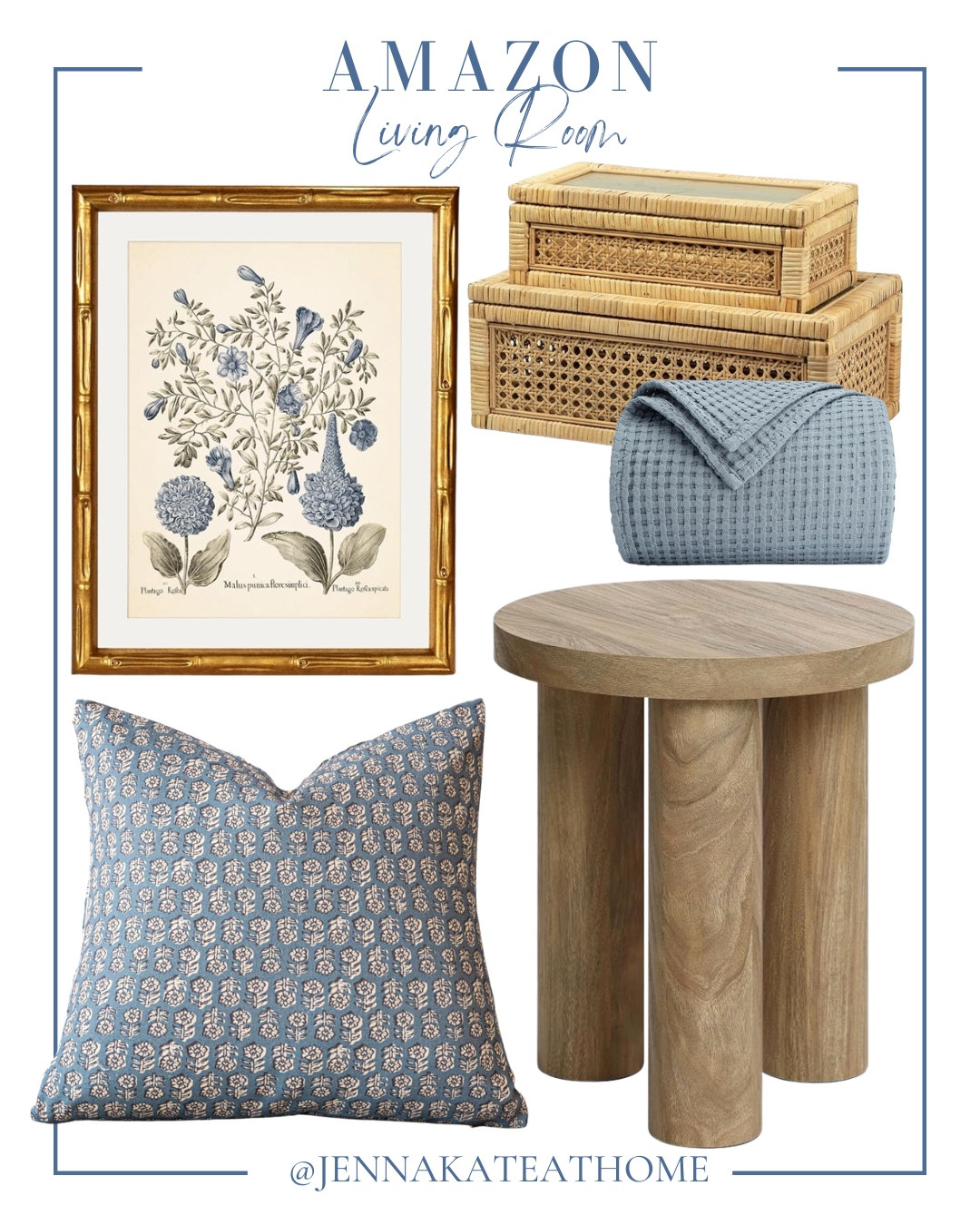 Amazon living room finds include side table, throw pillow, throw blanket, decorative boxes, wall art.

Home decor, coastal home, looks for less, neutral home

#LTKvlog #LTKHome #LTKSeasonal