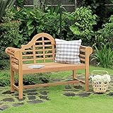 Cambridge Casual Lutyens Outdoor Garden Bench for Patio Furniture, 4-Foot, Natural Teak | Amazon (US)