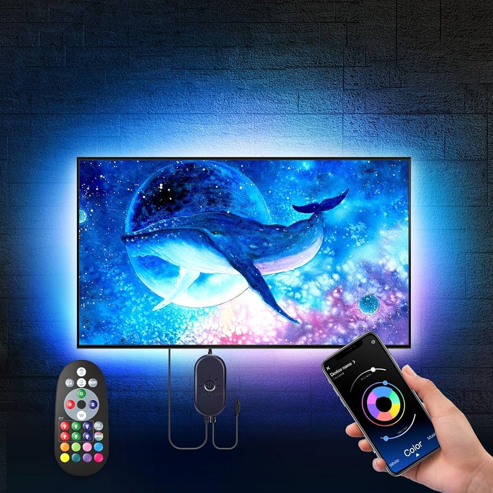 Nexillumi LED Lights for TV, 16.4ft TV LED Backlight for 45-75 Inch, RGB LED Strip Lights Behind ... | Amazon (US)