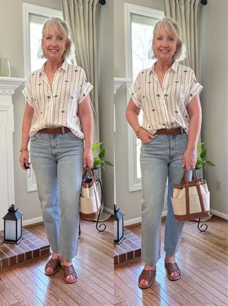 A casual but styled spring look. The perfect outfit for lunch, grabbing a coffee, or just working from home.✨

#LTKstyletip #LTKover40 #LTKmidsize