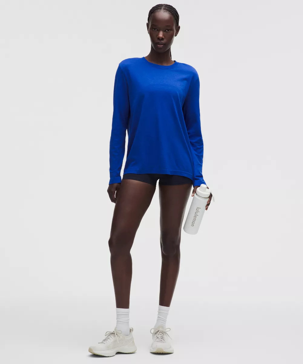 Swiftly Relaxed Long-Sleeve Shirt Hip Length   Updated Fit | lululemon (AU)