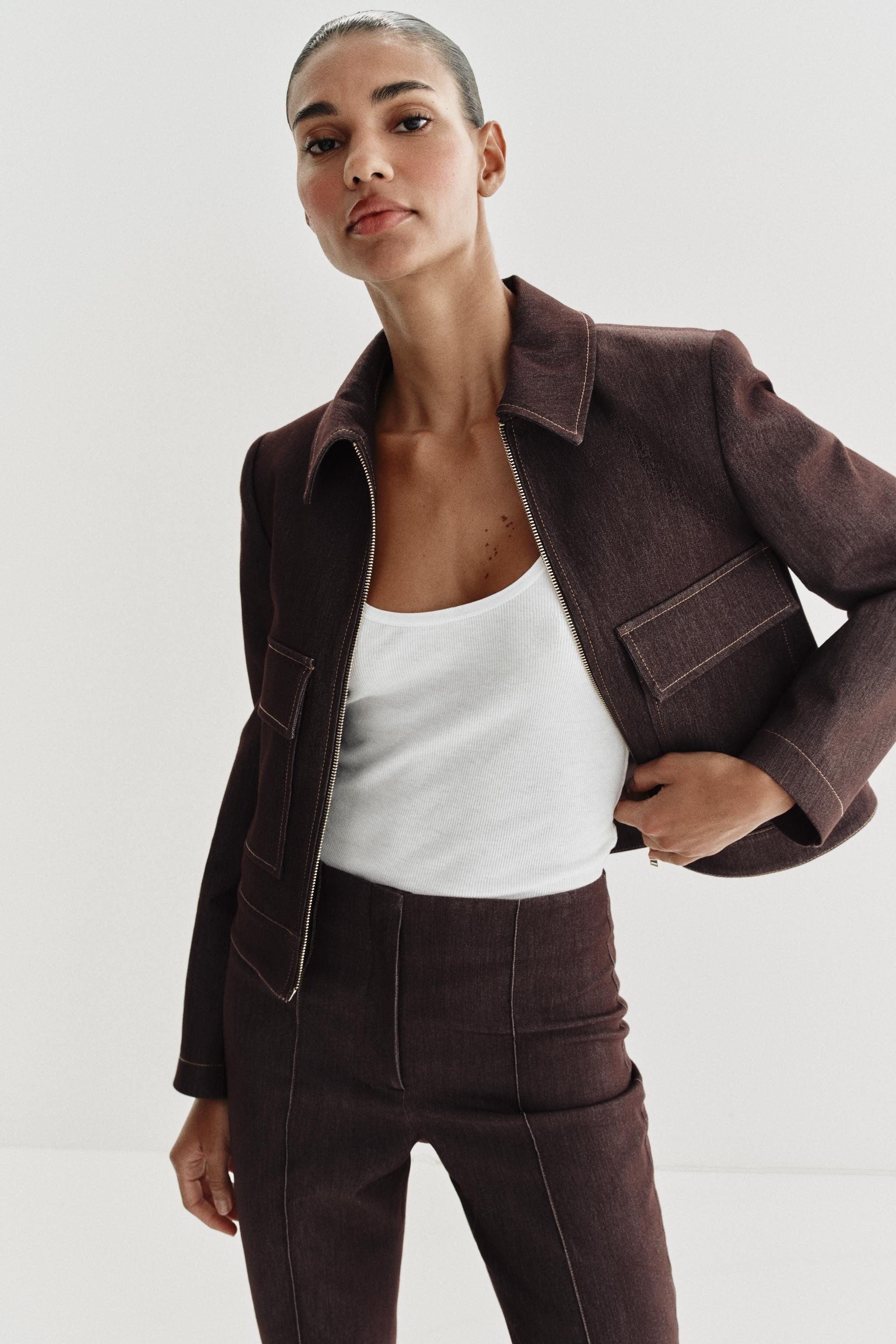 SHORT JACKET WITH FLAP POCKETS | Zara UK
