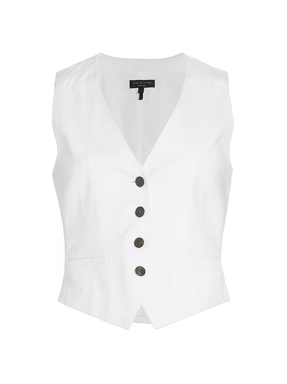 Priya Linen-Blend Vest | Saks Fifth Avenue