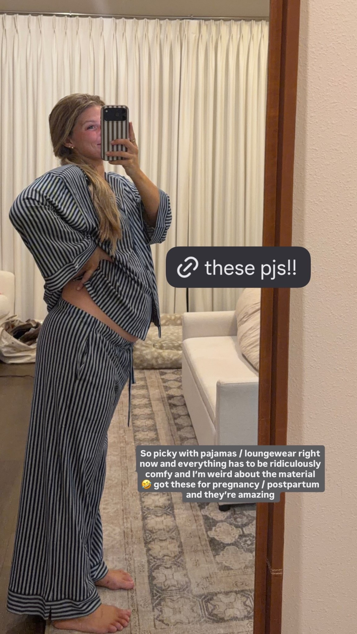 So picky with pajamas / loungewear right now and everything has to be ridiculously comfy and I’m weird about the material 🤣 got these for pregnancy / postpartum and they’re amazing  @Petite Plume