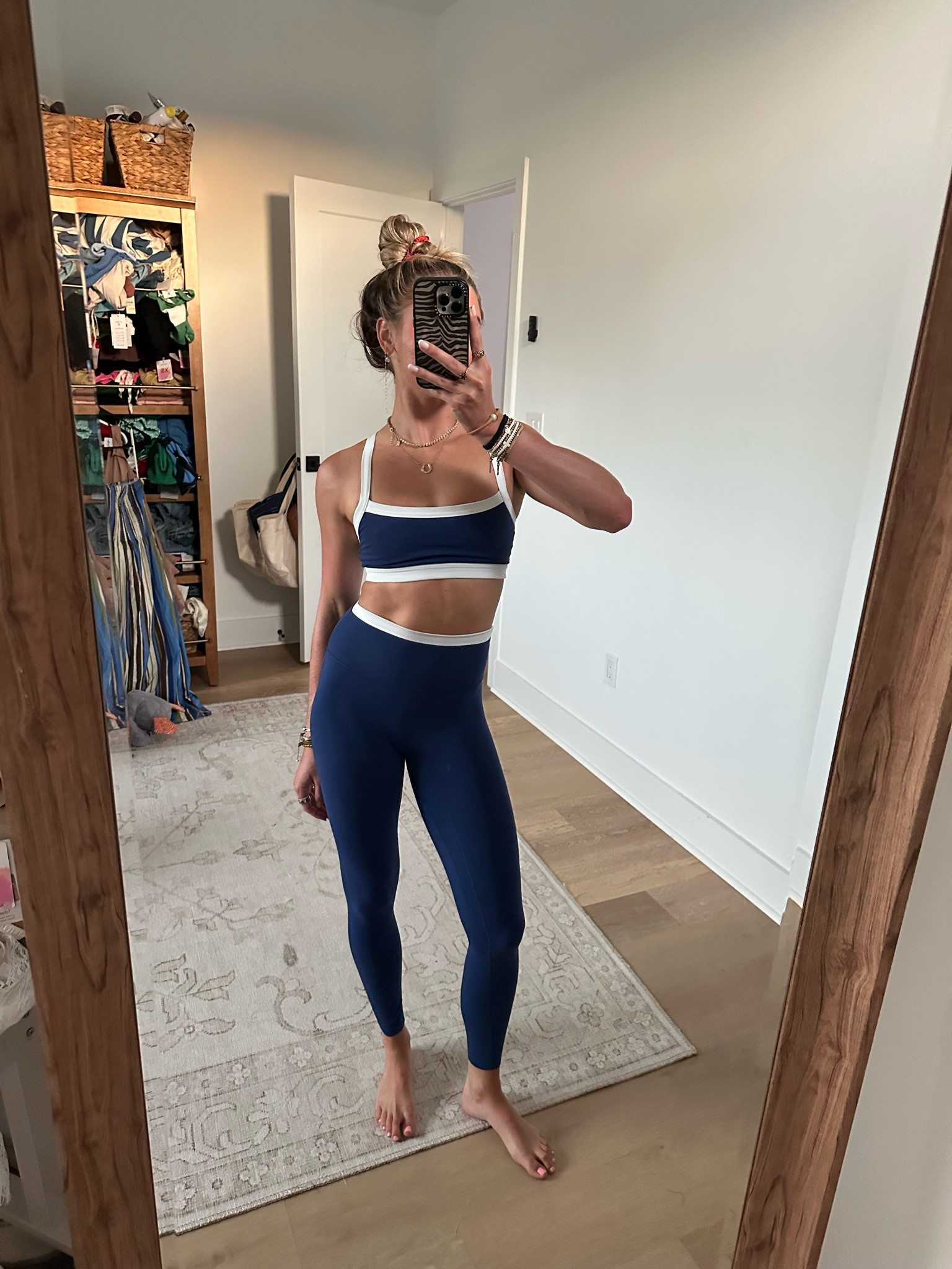 Abercrombie YPB studioFLEX cami sports bra size XS paired with Abercrombie YPB studioFLEX 7/8th length legging size XS. Pila barre workout grip socks. 

My workout and workout gear for my daily workout. I take pilates classes from @lexfish on Instagram she has a whole online platform and membership! Most of my pilates gear and tools are from Bala. Bala use code SLOANE15. 
#workoutgear #workoutwear #pilates #ootd #outfit #athleticwear #athleticoutfit #bikershorts #sportsbra #pilatesoutfit #athleisure #bala #pilatesworkout #pilateslovers #pilatestiktok #balabangles @abercrombie    @lexfish  @bala

#LTKfitnessgoals #LTKootd #LTKActive