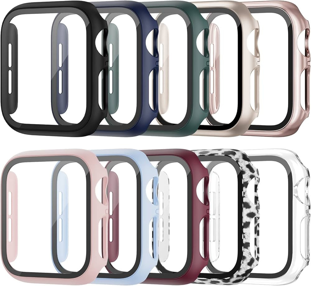 10 Pack Case for Apple Watch Series 3/2/1 42mm with Tempered Glass Screen Protector, BHARVEST Hig... | Amazon (US)