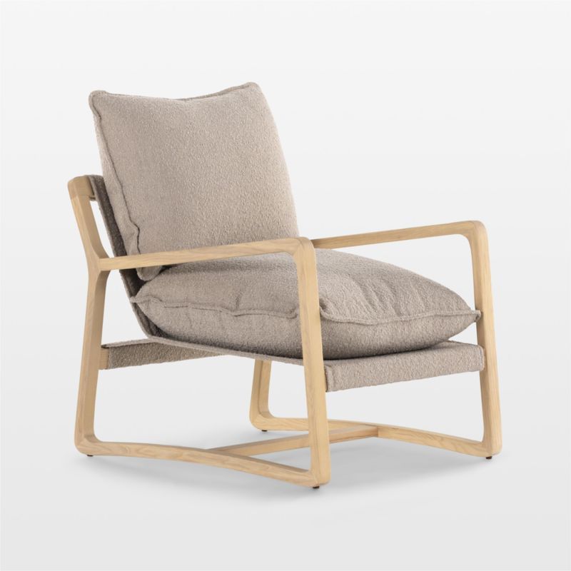Polly Sand Brown Accent Chair | Crate & Barrel | Crate & Barrel